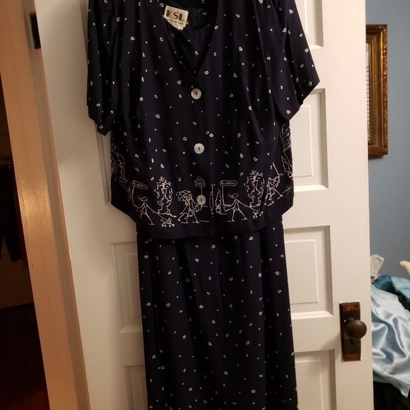 JUST REDUCED KSL 2-PIECE DRESS SET - Picture 1 of 4